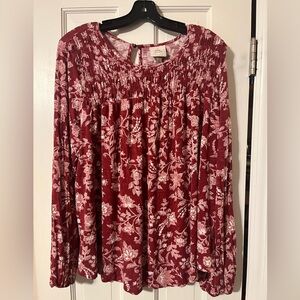 Knox Rose Size large Floral Women's top
